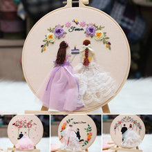 Load image into Gallery viewer, Handmade DIY Embroidery Love Friendship Wall Art