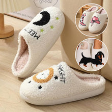 Load image into Gallery viewer, Cartoon Print Plush Slippers