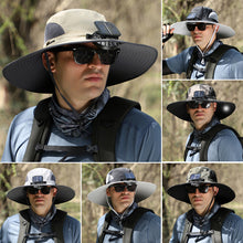 Load image into Gallery viewer, Solar &amp; USB Charging Fan Outdoor Fishing Hat