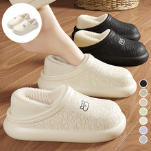 Load image into Gallery viewer, Autumn And Winter Embossed Little Bear Home Waterproof Cotton Slippers