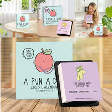 Load image into Gallery viewer, 2025 A Pun A Day Desktop Calendar