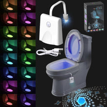 Load image into Gallery viewer, Rechargeable LED Toilet Light