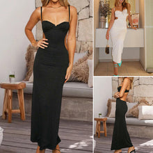 Load image into Gallery viewer, Casual Solid Color Hollow Sling Dress