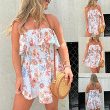Load image into Gallery viewer, Off Shoulder Summer Fling Romper Dress