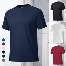Load image into Gallery viewer, Men's Round Neck Quick Dry Casual Short Sleeve