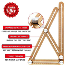 Load image into Gallery viewer, Universal Angularizer Ruler-Upgraded Aluminum, LUXURY CHAMPAGNE GOLD