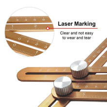 Load image into Gallery viewer, Universal Angularizer Ruler-Upgraded Aluminum, LUXURY CHAMPAGNE GOLD