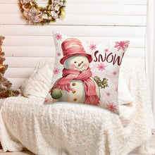 Load image into Gallery viewer, Pink Christmas Pillow Covers