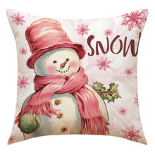 Load image into Gallery viewer, Pink Christmas Pillow Covers