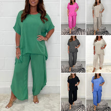 Load image into Gallery viewer, 2-Piece Sleeved Trouser Suit