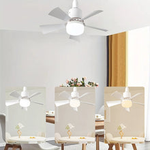 Load image into Gallery viewer, Bright Cool Ceiling Socket Fan &amp; Light with Remote Control
