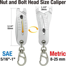 Load image into Gallery viewer, Bolt Size Checker Keychain