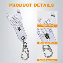 Load image into Gallery viewer, Bolt Size Checker Keychain