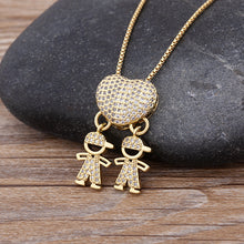 Load image into Gallery viewer, Love and my kids - Mother's Love Necklace