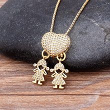 Load image into Gallery viewer, Love and my kids - Mother's Love Necklace