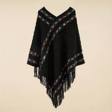 Load image into Gallery viewer, Women's Retro Pullover Tassel Shawl