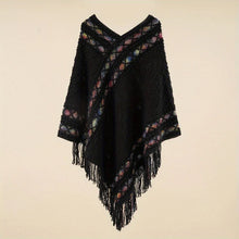 Load image into Gallery viewer, Women's Retro Pullover Tassel Shawl