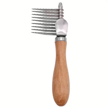 Load image into Gallery viewer, Wooden Handle Pet Knot Remover Comb