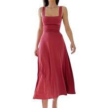 Load image into Gallery viewer, New Women's Thick Straps Midi Dress