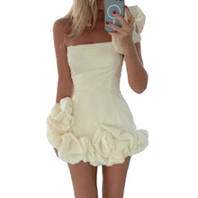 Load image into Gallery viewer, Elegant Flower Edge Mini Dress