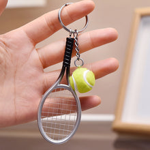Load image into Gallery viewer, Mini Tennis Racket Keychain