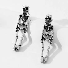 Load image into Gallery viewer, Ghostly Skeleton Exaggerated Punk Earrings