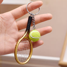 Load image into Gallery viewer, Mini Tennis Racket Keychain