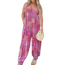 Load image into Gallery viewer, Patchwork Print Loose Jumpsuit