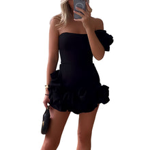 Load image into Gallery viewer, Elegant Flower Edge Mini Dress