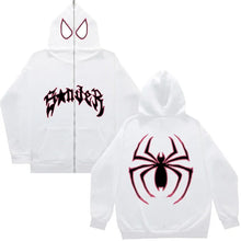 Load image into Gallery viewer, Spider Punk Zip Up Hoodie