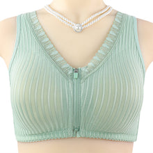 Load image into Gallery viewer, Women's Cotton Front Zipper Bra