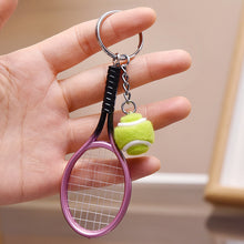 Load image into Gallery viewer, Mini Tennis Racket Keychain