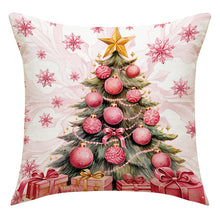 Load image into Gallery viewer, Pink Christmas Pillow Covers
