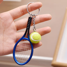Load image into Gallery viewer, Mini Tennis Racket Keychain