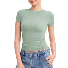 Load image into Gallery viewer, Women's short-sleeved slim-fit T-shirt