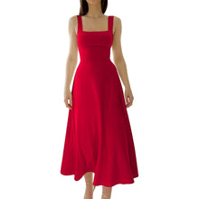Load image into Gallery viewer, New Women's Thick Straps Midi Dress