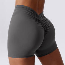 Load image into Gallery viewer, Sculpting V-Back Ruched Shorts