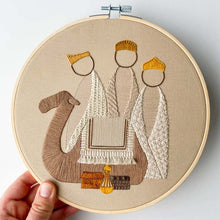 Load image into Gallery viewer, Nativity Scene Embroidery Kit