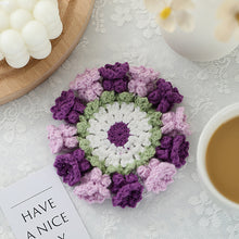Load image into Gallery viewer, Hand Knit Crochet Suzuran Flower Coaster