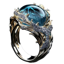 Load image into Gallery viewer, The Heartbeat of The Sea, Ocean Wave Ring