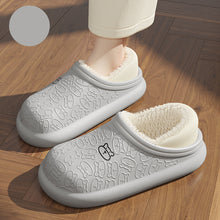 Load image into Gallery viewer, Autumn And Winter Embossed Little Bear Home Waterproof Cotton Slippers