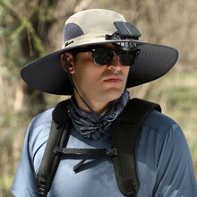 Load image into Gallery viewer, Solar &amp; USB Charging Fan Outdoor Fishing Hat