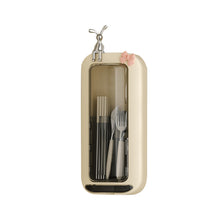 Load image into Gallery viewer, No-punch Wall-mounted Rotating Chopstick Storage Bucket