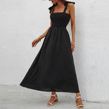 Load image into Gallery viewer, Sleeveless Suspender Print Elegant Dress