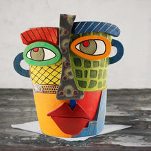 Load image into Gallery viewer, Abstract Beauty Face Flower Pot