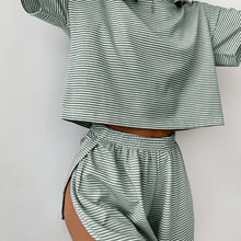Load image into Gallery viewer, Two-Piece Set Women's Striped Pyjama Set