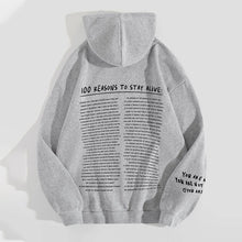 Load image into Gallery viewer, '100 Reasons To Stay Alive' Sweatshirt