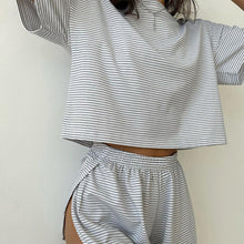 Load image into Gallery viewer, Two-Piece Set Women's Striped Pyjama Set