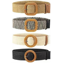 Load image into Gallery viewer, Fashion Vintage Boho Straw Woven Belt