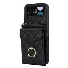 Load image into Gallery viewer, Embossed Leather Wallet Case for Samsung Galaxy Z Flip4 Flip3